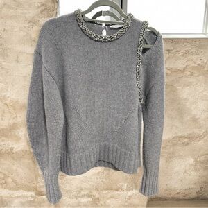 SIMKHAI Monroe Pullover in Grey Melange